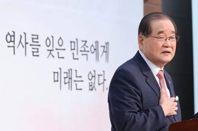 이종찬 광복회장. 연합뉴스