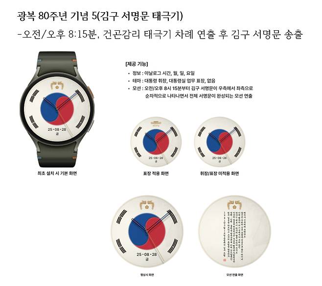 광복 80주년 기념 3(데니 태극기) [사진=대통령실. DB 및 재판매 금지]