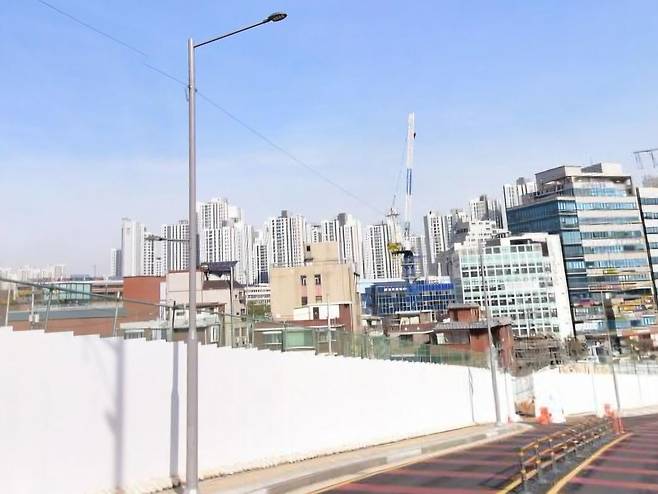 경기도 광명시에 소재한 광명12R구역주택재개발정비사업지.[네이버지도 거리뷰 캡처]