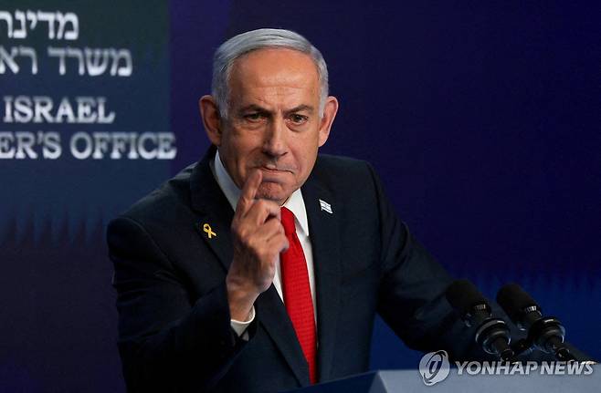 베냐민 네타냐후 이스라엘 총리 [로이터 연합뉴스 자료사진. 재판매 및 DB 금지]