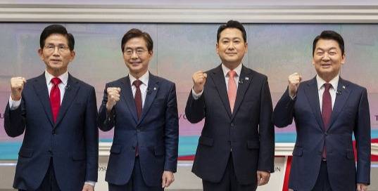 국민의힘 당 대표 후보 3차 토론회. 연합뉴스