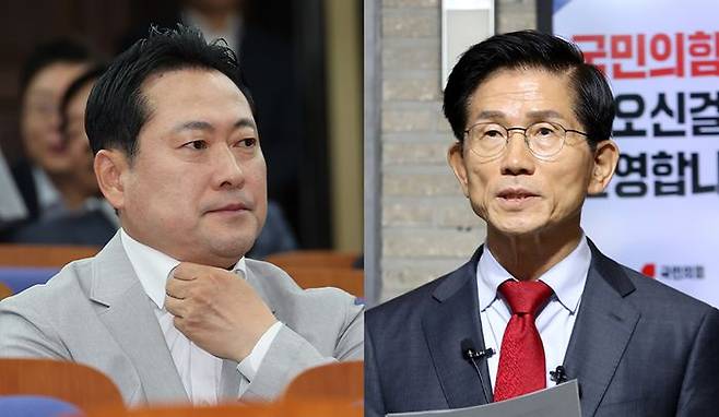 국민의힘 당 대표 선거에 출마한 장동혁(왼쪽)ㆍ김문수 후보ⓒ연합뉴스