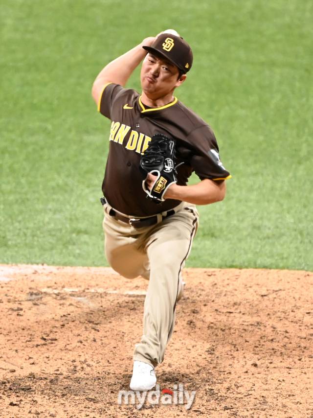 샌디에이고 파드리스 시절의 고우석./마이데일리