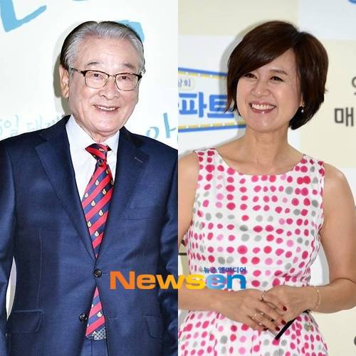 왼쪽부터 이순재 박미선/뉴스엔DB