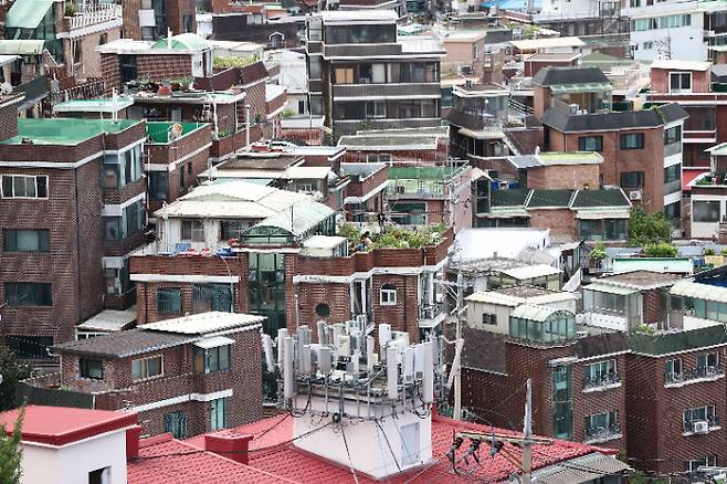 서울의 한 빌라 밀집 지역. 연합뉴스