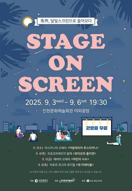 ▲'2025 스테이지 온 스크린' 포스터 ⓒ인천문화예술회관