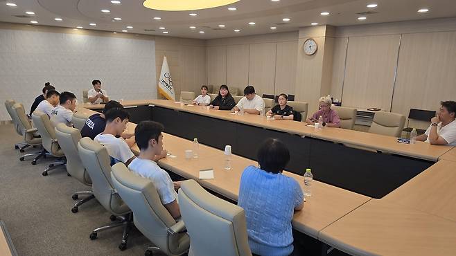 대한체육회 선수위원회와 주장단 협의회 간담회 장면 [대한체육회 선수위원회 제공. 재판매 및 DB 금지]