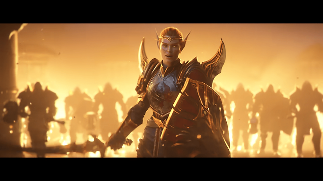 - 리아드린이 끌고 온 군대의 정체는 빛의 군대가 맞았다