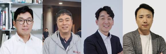 (왼쪽부터) 김유원 네이버클라우드 대표, 최지웅 kt클라우드 대표, 김동훈 NHN클라우드 대표, 이원주 카카오엔터프라이즈 대표. [사진=각 사]
