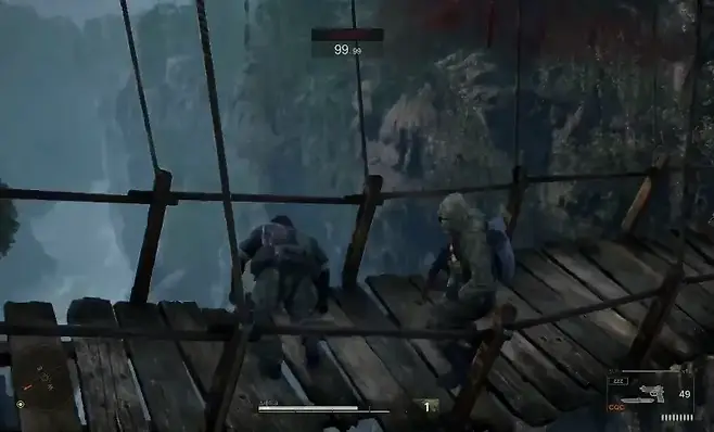 ▲ 내가 아니라 중력이 죽인 거다. 이런 요상한 상황들이 메탈기어 시리즈의 재미