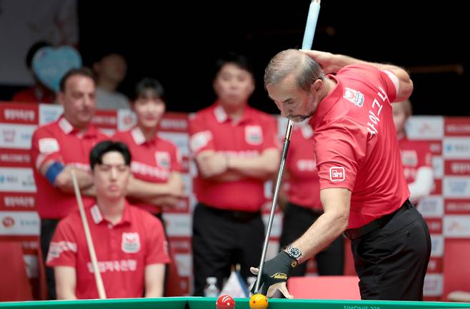 웰컴저축은행 세미 사이그너가 팀 승리를 견인했다. PBA 제공