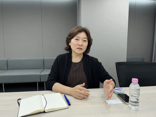 정보라 스틱벤처스 상무가 21일 서울경제신문과 인터뷰하고 있다. 사진=박효정 기자