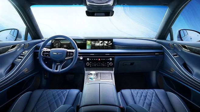 제네시스 G80 일렉트리파이드 실내