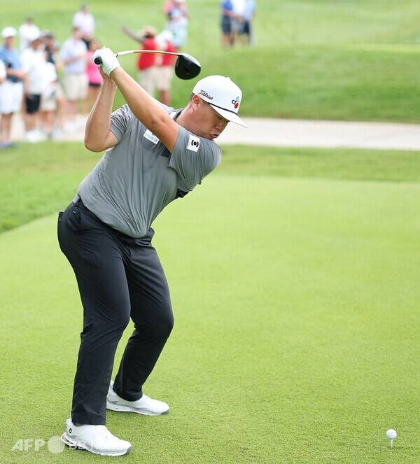 2025년 미국프로골프(PGA) 투어 플레이오프 최종전 투어챔피언십에 출전한 임성재 프로가 2라운드에서 경기하는 모습이다. 사진제공=ⓒAFPBBNews = News1