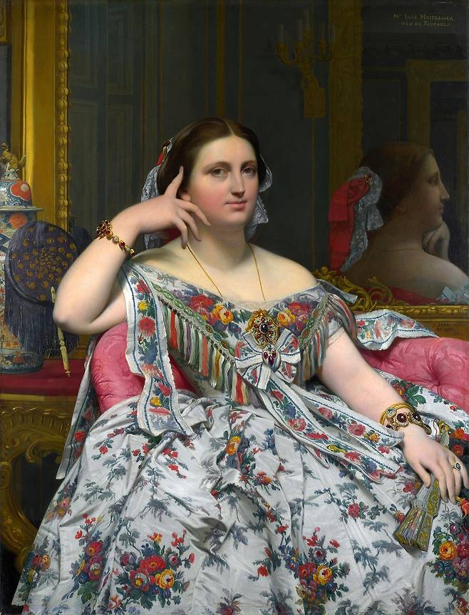 장-오귀스트-도미니크 앵그르, 무아테시에 부인, 1856, 캔버스에 유채, 120x92cm, 내셔널 갤러리