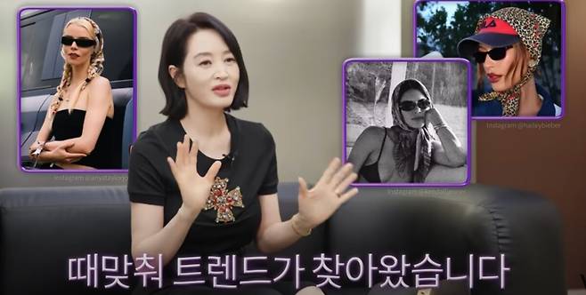 배우 김혜수가 늘상 착용해오던 '애착 두건'에 대한 이야기를 꺼냈다. 유튜브 채널 'VOGUE KOREA' 영상 캡처
