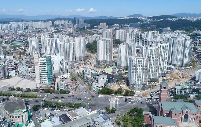 울산 중구 B-05구역 '번영로센트리지' 전경. 울산 중구 제공