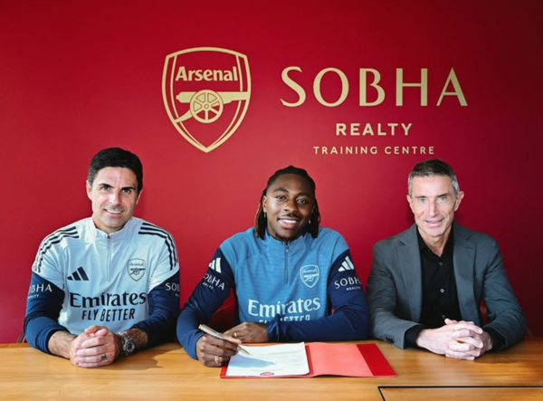 아스널이 잉글랜드 대표 공격수 에베레치 에제의 영입을 완료했다(사진=아스널 SNS)