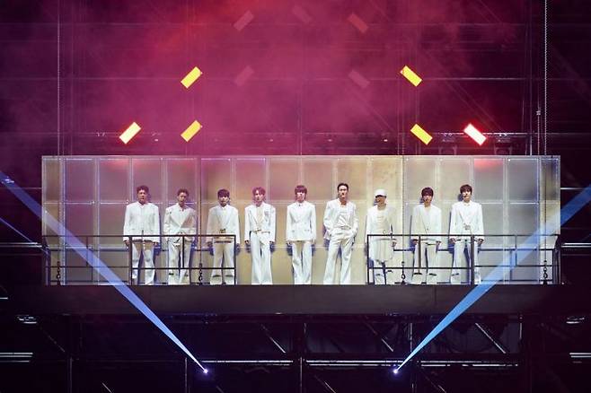 그룹 슈퍼주니어 '슈퍼쇼 10' 서울 공연 모습. 사진제공=SM엔터테인먼트