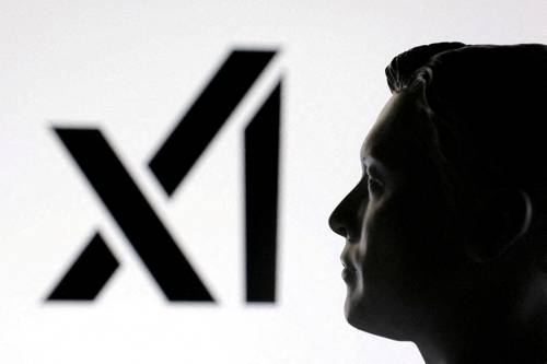 xAI 로고와 머스크 가상 이미지. 로이터 연합뉴스 자료사진
