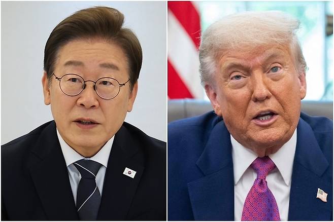 이재명 대통령(왼쪽)과 트럼프 미국 대통령 [사진 = 연합뉴스]