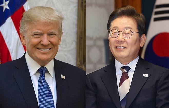 도널드 트럼프 미국 대통령과 이재명 대통령. [사진 = 뉴스1]
