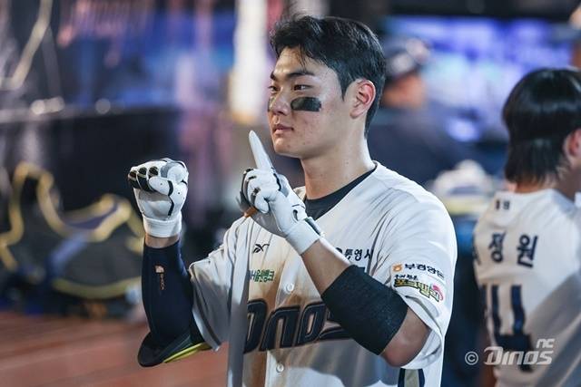 김주원은 24일 창원 롯데전에서 홈런포를 가동했다. 사진=NC 제공