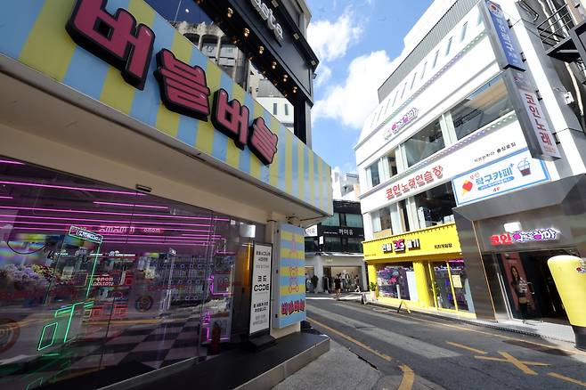 충장로서 급증하는 인형뽑기방 [촬영 김혜인]