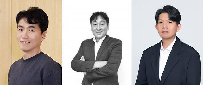 곽태호 웅진씽크빅 AX연구소장(왼쪽부터), 송하봉 웅진씽크빅 교육사업 총괄 부문장, 김일경 DGP사업본부장. 웅진그룹 제공
