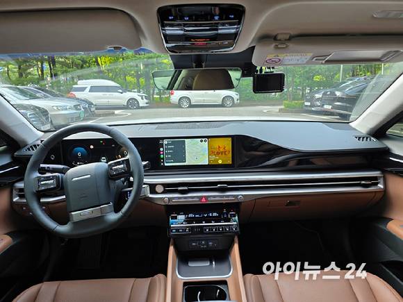 현대차 2026년형 '그랜저 LPG 3.5' ﻿프리미엄 인테리어. [사진=김종성 기자]