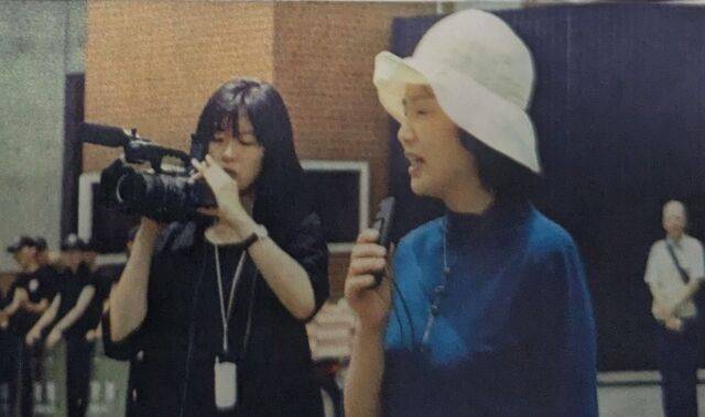 송 장로가 2003년 서울에서 열린 ‘일본군 위안부 문제 해결을 위한 수요집회’에 참석해 발언하는 모습. 송 장로 제공