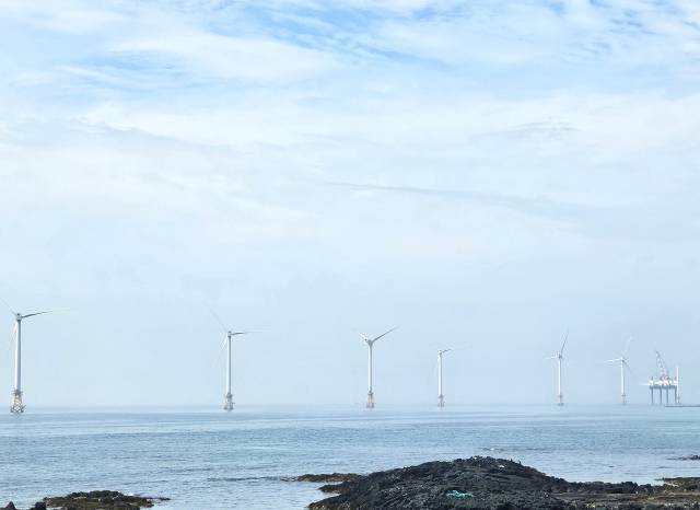 제주시 한경면 신창리에 위치한 해상 풍력단지 전경. 사진=연합뉴스