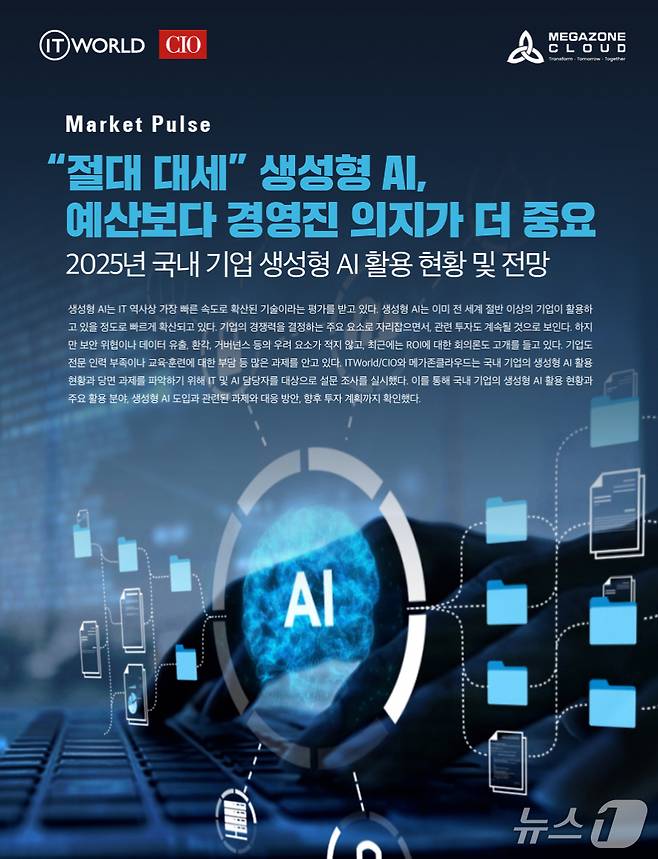 2025년 국내기업 생성형 AI 활용 현황 전망(메가존클라우드 제공)