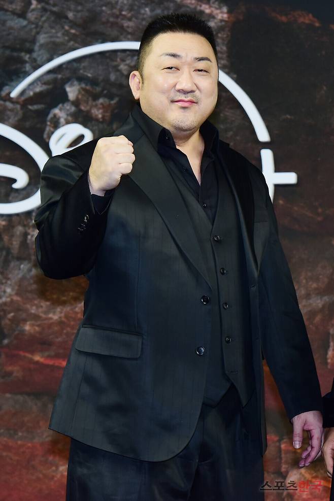 디즈니+·KBS 2TV 공동 편성작 '트웰브' 제작발표회에 참석한 배우 마동석. 25.8.20 ⓒ이혜영 기자 lhy@hankooki.com