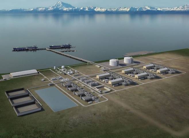 알래스카 LNG 프로젝트의 천연가스 액화 시설 조감도. /알래스카 LNG 제공