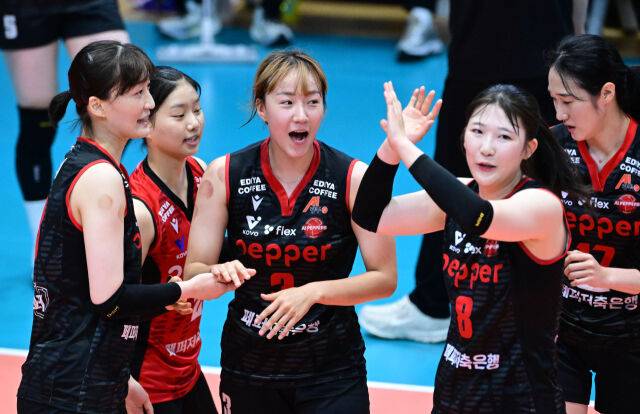 단양대회에 나선 박수빈과 동료들./KOVO