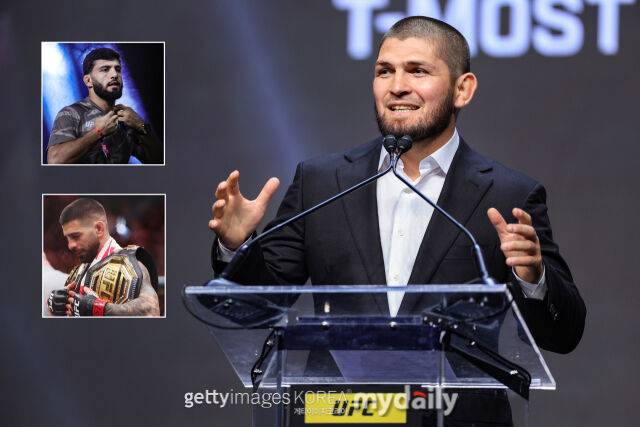 하빕(오른쪽)이 사루키안(왼쪽 위)이 토푸리아를 꺾을 것이라고 예상했다. /게티이미지코리아