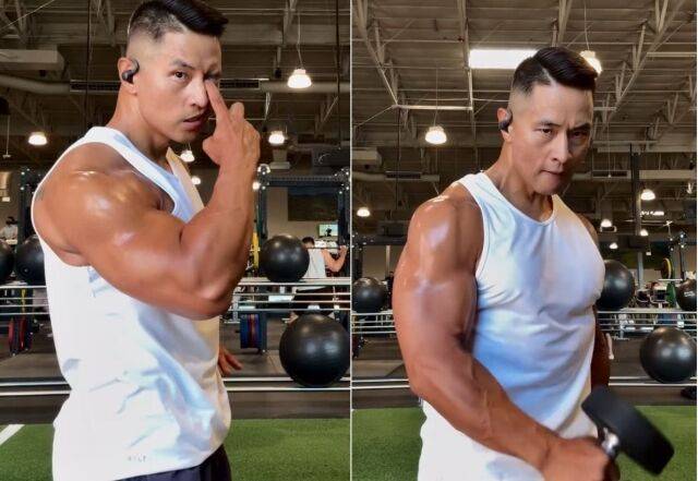 헬스클럽에서 운동 중인 가수 유승준. /유승준 소셜미디어