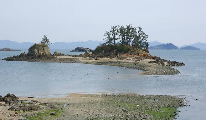 고군산군도 중 무녀도의 ‘쥐똥섬’