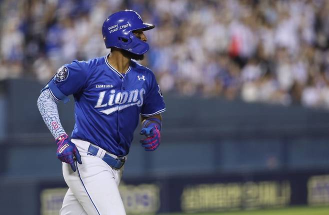 시즌 41호 홈런을 날린 삼성 디아즈. 삼성 라이온즈