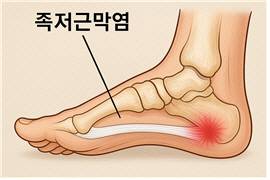 족저근막염. /NB시니어라이프케어센터 제공