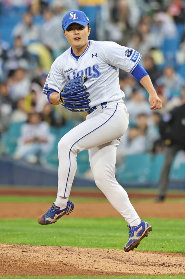 삼성 라이온즈의 이승민. 삼성 제공