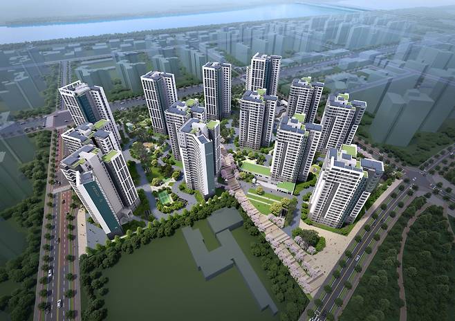 대우건설 에코델타시티 푸르지오 트레파크 조감도.(대우건설 제공)뉴스1 ⓒ News1