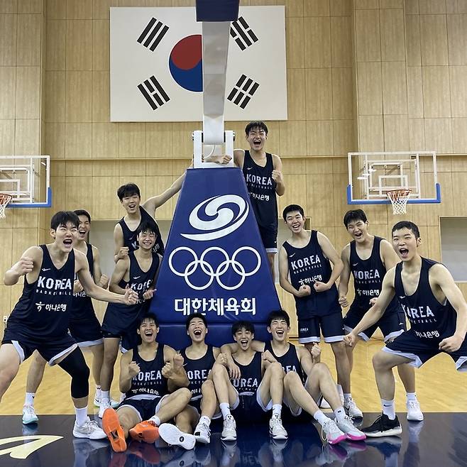 2025 FIBA U16 아시아컵에 출전하는 남자농구 U16 대표팀. 사진 | 대한민국농구협회