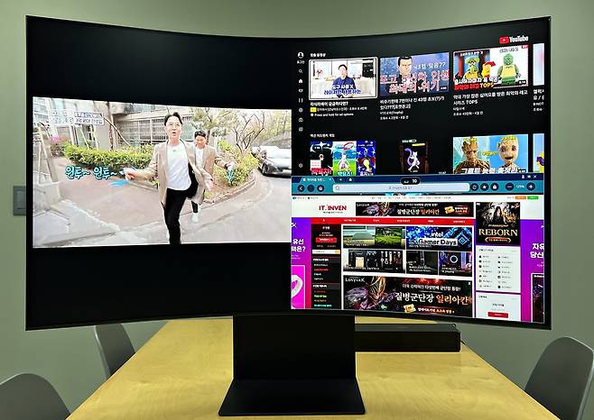 ▲ 좌: TV를 크게 / 우: 유튜브와 인터넷을 작게 (클릭 시 확대됩니다)