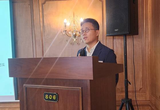 27일 이지효 파두 대표가 창립 10주년 간담회에서 회사 전망을 설명하고 있다. 사진 파두