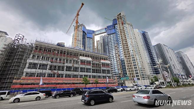 서울 아파트 공사 현장의 모습. 쿠키뉴스 자료사진