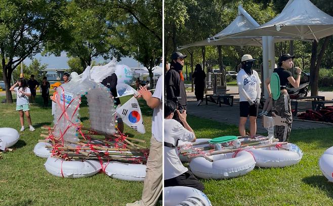 (좌)비둘기호 (우)현상수배팀 거북선 / 사진= 문서연 여행+ 기자