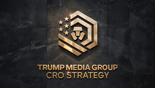 트럼프 미디어그룹 CRO 스트레티지 로고. [사진제공 = 트럼프 미디어그룹 CRO 스트레티지]