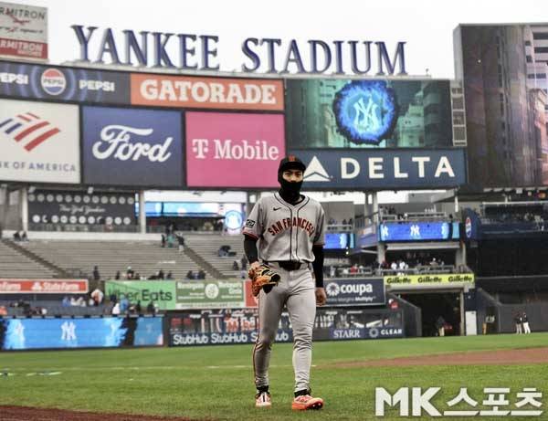 지난 4월 양키스 원정을 치른 이정후의 모습. 2026시즌은 홈 개막전에서 양키스를 상대한다. 사진= MK스포츠 DB